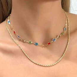 2021 gem necklace for women neck chain gold Heart pearl butterfly Pendant Choker fashion female Jewellery