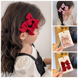 Hair Clips & Barrettes 2PCS/onePair Bow Headgear Cute Sweet Little Girl Accessories Summer Girls Net Red Baby Hairpins Children 2