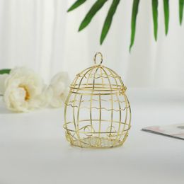 Gold Wedding Supplies Box European romantic wrought iron birdcage candy boxes RH4454