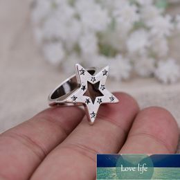 New Arrival 100% 925 Sterling Silver Trendy Star Shiny Crystal Ladies Engagement Ring Wholesale Jewellery Cheap Women Never Fade Factory price expert design Quality
