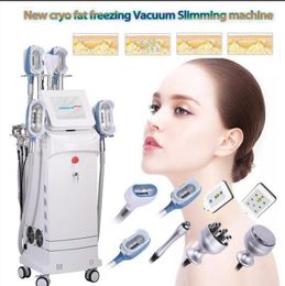 Powerful Freeze weight loss slimming Cryo cryotherapy with cooling handles cryolipolysis + Cavitation + RF+lipolaser double chin removal beauty Machine