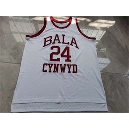 0098rare Basketball Jersey Men Youth women Vintage BALA CYNWYD K 24 B COLLEGE Size S-5XL custom any name or number