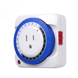 Timers US Standard Indoor 24 Hour Mechanical Outlet Timer