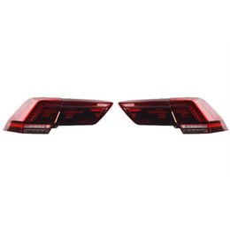 Automobile Parts Tail Lights For VW Tiguan L Taillights LED DRL Running Light Fog Lamp Angel Eyes Rear Parking Taillight