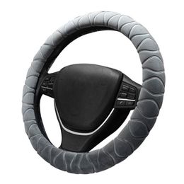 Steering Wheel Covers Car Cover Short Plush Keep Warm Anti-skid Special For Winter Automobile Interior Accessories