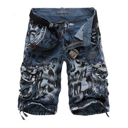 cargo shorts men 32 Australia - Summer Men's Jeans Loose Casual Camouflage Shorts Large Multi Pocket Pants