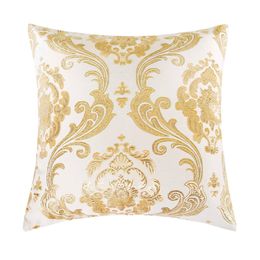 GIGIZAZA Gold Cushions Home Decorative Throw Pillows for The House sofa Luxury Square Pillowcases On The Couch Chair 210611