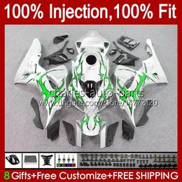 OEM Bodywork For HONDA Injection CBR-1000 CBR 1000RR 1000 CC RR 2006-2007 Body Green silvery 59No.163 CBR1000 RR CBR1000RR 06 07 CBR1000-RR 1000CC 2006 2007 Fairing Kit