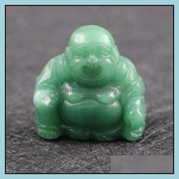 Loose Gemstones Jewelry Natural Stone Carved Buddas Crystal Agate Gemstone Opal Quartz Jade Crafts Maitreya Buddha Home Decoration Wholesale