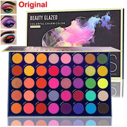 Makeup Beauty Glazed Eye Shadow Colour VIBES Eyeshadow Palette 40 Colours Powder Nude Matte Shimmer Neutral Blendable Pallet For Different Skin Tone Cosmetics