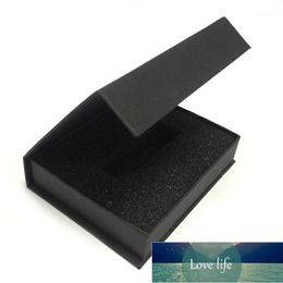 Black Packaging Small Flip Cover Storage DIY Business Party Rectangle Wedding Favor Craft Cardboard Paper Gift Box Jewel Case1 Factory price expert design Quality