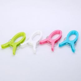 High Quality Clips 1Pcs Large Colour Plastic Beach Towel Pegs Clips Clips Windproof Clothes Hanging Peg Quilt Clamp Holder