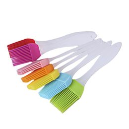 Silicone BBQ Brush Bread Chef Baking Oil Cake Pastry Cream Grill Brushes High Temperature Resistant Camping BBQ Utensil Kitchen Tools HY0302
