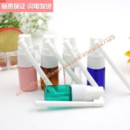 5ml pretty colors PET samples bottle with white plastic pump.Nasal Spray Pumps bottle,Nasal Atomizers,Oral Applicatorsgoods