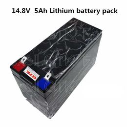 Rechargeable lithium battery pack 14.8V 5Ah 4S Lipo battery for model boat emergency power supply electric toys miner lamp