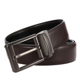 Belts Alloy Pin Buckle Belt Leisure Second Two-layer Cowhide Waist Simple And Easy To Match