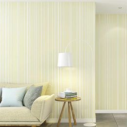 Wallpapers Wellyu High End Plain Striped Wallpaper Modern Minimalist 3D Deep Embossed Bedroom Living Room Full Solid Woven