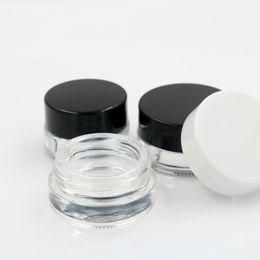 2020 Clear Eye Cream Jar 3g 5g Empty Glass Lip Balm Container Wide Mouth Cosmetic Sample Jar with Thick Bottom
