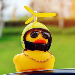 party favor Car Goods Gift Broken Wind Helmet Small Yellow Duck Decoration Accessories Wind-breaking Wave-breaking Duck Cycling Decor