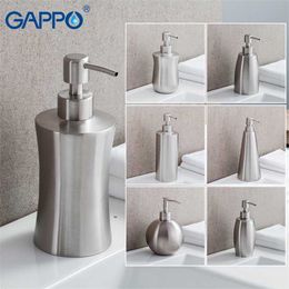 GAPPO liquid soap dispensers bathroom stainless steel Colour emulsion bottle kitchen accessories pumps 211206
