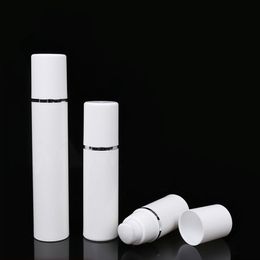 15ml 30ml 50ml High Quality White Airless Pump Bottle -Travel Refillable Cosmetic Skin Care Cream Dispenser Lotion Packing Container gf652