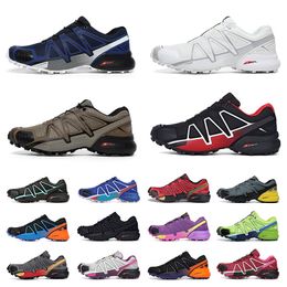 womens size 4 trainers UK - Big Size 36-47 Speed Cross 4 CS Trainers Running Shoes Comfortable Black Blue White Red Purple Grey Authentic Sports Designers Sneakers Hiking Men Women