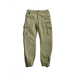 GlacialWhale Mens Cargo Pants Men 2021 Side Pockets Joggers Male Fashion Japanese Streetwear Trousers Khaki Cargo Pants Men H1223