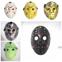 Retro Jason Mask Bronze Halloween Cosplay Costume Masquerade Masks Horror Funny Face Mask Hockey Party Easter Festival Supplie JJB14389