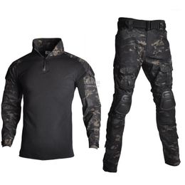 Military Uniform With Elbow Knee Pads Comfortable Army Paintball Sports Clothing Tactical Camouflage Shirt Pants Suits Hunting Sets