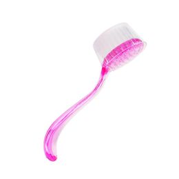 manicure pedicure brush Canada - Nail Brushes Art Dust Remover Brush With Lid Acrylic Crystal Manicure Pedicure Power Cleaner For Home Salon (Random Color)