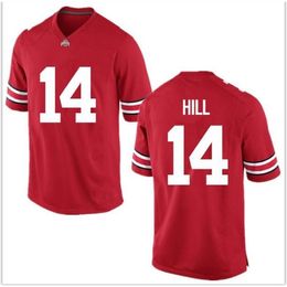 Custom 009 Youth women Ohio State Buckeyes K.J. Hill Jr. #14 Football Jersey size s-5XL or custom any name or number jersey