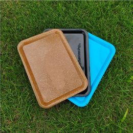 Cookies Rolling Tray Plastic 18x12cm S Size Small Hand Roller Roll Tray Case 3 Colors High quality