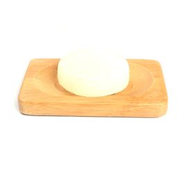 Natural Bamboo Bath Soap Dishes Simple Holder Racks Plate Tray Bathroom Hotel Kitchen Accessories Supplies