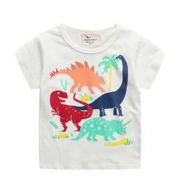 Jumping Metres Animals Print Cotton T shirts For Summer Boys Girls Wear Fashion Baby Tees Tops Clothing 210529