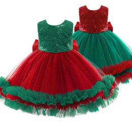 Baby Girl Birthday DrGirls Flower Wedding Dresses Children Summer Clothes PrincGirl Party DrKids Prom Designs X0803