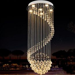 Chandeliers LED Bulbs Modern Creative Ceiling Light Luxury Crystal For Stairs Restaurant Living Room Home Lighting DHL Free