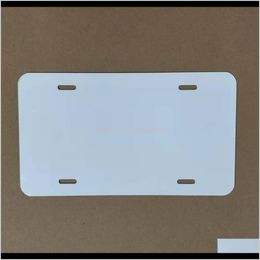 Other Office School Supplies Sublimation Aluminum License Plate Blank White Aluminium Sheet Diy Thermal Transfer Advertising Plates