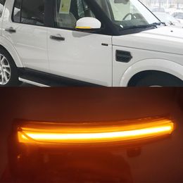 1Pair LED Dynamic Turn Signal Light Side Mirror Blinker Lamp For Land Rover Discovery 4 LR4 Range Rover Sport Evoque