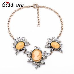 Pendant Necklaces Styles 2021 Statement Fashion Women Jewelry Carving Avatar Necklace