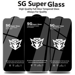 SG 3D Tempered Glass Screen Protectors For Iphone 15 14 Pro Max 13 12 11 Pro Max XR XS 7 8 Samsung A04S A13 A14 A23 A24 A32 A33 A53 A34 A54 5G High Aluminium Anti Dust