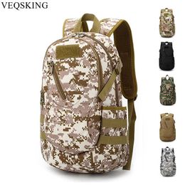 Outdoor Army Tactical Backpack,Military Molle Camping Hiking Fishing Backpack,Camouflage Oxford Sports Rucksack Climbing Bag Q0721