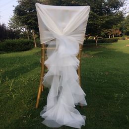 30D Chiffon Chair Sash For Weddding Covers 50*150cm On Sale Wedding Suppliers Chair Covers Accessories custom made Colour and size