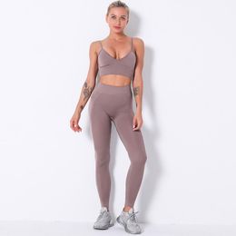 Yoga Outfit #352 Two Piece Set Women Elastic Compression Leggings Printing Floral Running Jogger Fitness Gym Workout Luxury Designer