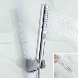 Handheld Bathroom Faucet Sprayer ABS Plastic Pressurised Jet Spray Toilet Cleaning Hand Sprayer Set 2 Function Hand Shower Head H1209