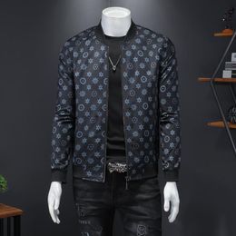 High Quality Men's Jacket Great Designer O-neck Collar Classic Dots Male Outerwear Coat Big Size Clothes 4XL 5XL 2762 Jackets