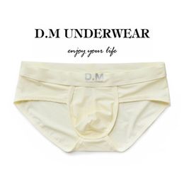 Underpants Fashion Gay Men Briefs Black Pink Milk White Boxers Personality Men's Underwear Comfortable Breathable Low Waist Sexy Boyshort