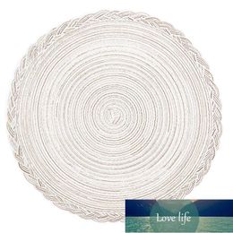 4Pcs Round Placemats Set,Hand-Woven Heat Insulation Non Slip Table Mats,for Kitchen&Dining Room 38cm Factory price expert design Quality Latest Style Original Status