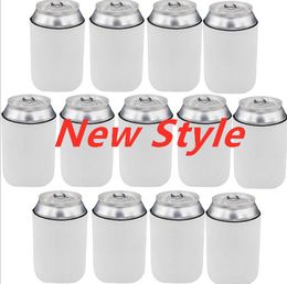 DHL Party Favor 10*13CM Sublimation DIY White Blank Slim Can Holder Neoprene Insulator Cooler Water Bottle Covers