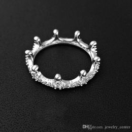 Designer Jewellery 925 Silver Bracelet Charm Bead fit Pandora cute Crystal crown Ring Slide Bracelets Beads European Style Charms Beaded Murano