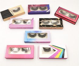 False Eyelashes Black Cross Fake Eyelash Natural Long Make up Eye lash Extensione Eyelashes multi Colour package